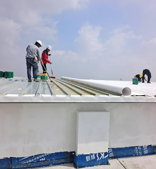 淮安昊帆生物医药有限公司TP0卷材施工现场